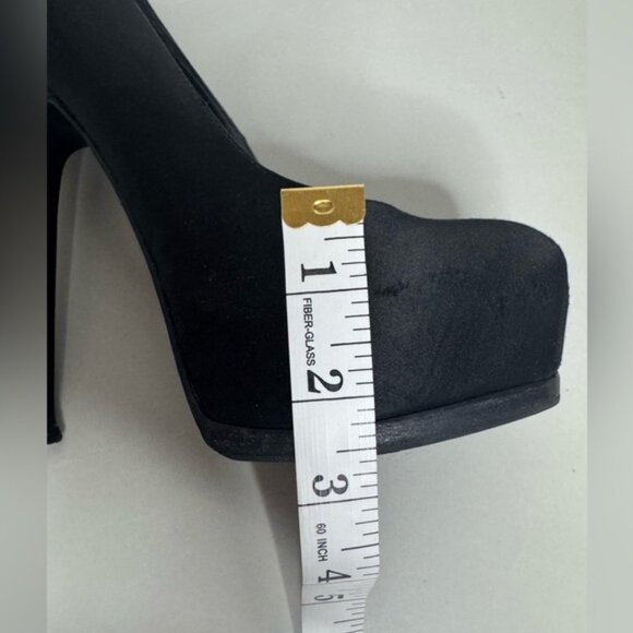 Yves Saint Laurent Tribtoo 80 Pumps – Black Leather – Size 6.5 / EU 36.5 - Picture 16 of 16